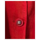 Fun Red Plaid Pants by Lip Service and Corduroy Jacket by Requirements