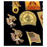 Large Lot of Vintage Lapel Pins