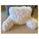 Collection of Throw / Accent Pillows and Fuzzy Backrest
