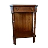 Vintage Faux Bamboo End Table / Accent Table