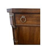 Vintage Faux Bamboo End Table / Accent Table