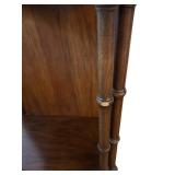 Vintage Faux Bamboo End Table / Accent Table
