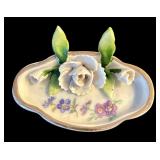 Pretty Small Floral Plates / Place Holders