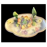 Pretty Small Floral Plates / Place Holders