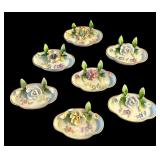 Pretty Small Floral Plates / Place Holders