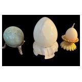 Three Decorative Eggs