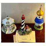 Three Small Nautical Themed Decorative Figurines