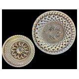 Pretty Vintage Clear Cut Glass / Crystal Serving Pieces