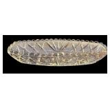 Pretty Vintage Clear Cut Glass / Crystal Serving Pieces