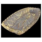 Pretty Vintage Clear Cut Glass / Crystal Serving Pieces