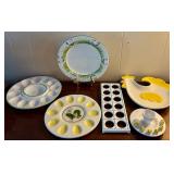 Easter is Here! Great Collection of Egg Platters / Dishes