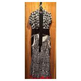 Two Black Dresses with White Patterns by AGB Dress and Amanda Lane