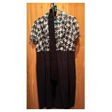 Two Black Dresses with White Patterns by AGB Dress and Amanda Lane