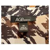 Two Black Dresses with White Patterns by AGB Dress and Amanda Lane