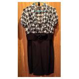 Two Black Dresses with White Patterns by AGB Dress and Amanda Lane