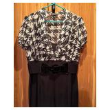 Two Black Dresses with White Patterns by AGB Dress and Amanda Lane