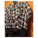 Two Black Dresses with White Patterns by AGB Dress and Amanda Lane