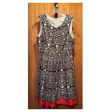 Two Black Dresses with White Patterns by AGB Dress and Amanda Lane