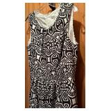 Two Black Dresses with White Patterns by AGB Dress and Amanda Lane