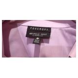 Four Foxcroft Button Dress Shirts, Two Solid and Two Multi Colors