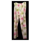 Talbots Fun Spring Slacks in Green, Palm Trees and Black & White Checks