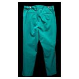 Talbots Fun Spring Slacks in Green, Palm Trees and Black & White Checks