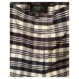 Talbots Fun Spring Slacks in Green, Palm Trees and Black & White Checks