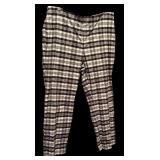Talbots Fun Spring Slacks in Green, Palm Trees and Black & White Checks
