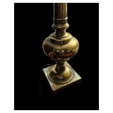 Table Lamp Brass Base and White Shade