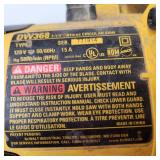 Dewalt DW368 7 1/4" Circular Saw Tested Works Some Damage On Cord