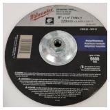 Lot Of Two Milwaukee Grinding Discs 9" x 1/4" x 5/8"-11 Open Box