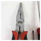 Lot Of Five Craftsman Hand Tools Screwdrivers And Pliers Great Condition
