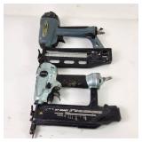 Lot Of Two Pneumatic Tools Metabo HPT 2" 18 GA Brad Nailer And 2 1/2" Finish Nailer UNTESTED