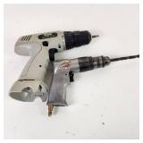 Lot Of Two Drills Pneumatic Campbell Hausfeld And Great Neck Cordless Tool Only UNTESTED