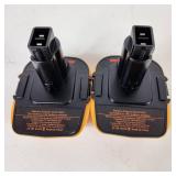 Lot Of Two New Battery Adapters DCA 1820 20V Max To 18V Battery Adapter