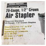 Central Pneumatic Contractor Series 20 Gauge 1/2" Crown Excellent Condition UNTESTED