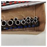 Lot Of Miscellaneous Sockets On Storage Strips Good Condition