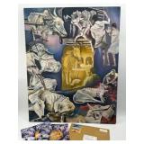 Original Painting by VERONA ReBOW " The Sacred and the Suffering I" Large Statement Art