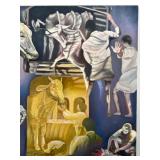 Original Painting by VERONA ReBOW " The Sacred and the Suffering I" Large Statement Art