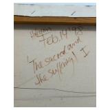 Original Painting by VERONA ReBOW " The Sacred and the Suffering I" Large Statement Art