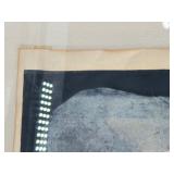 TADEUSZ LAPINSKI Abstract Litho Print Original Signed in Pencil by Artist 1960