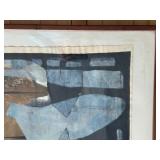 TADEUSZ LAPINSKI Abstract Litho Print Original Signed in Pencil by Artist 1960