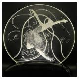 Art Deco Erte Glass Illuminaire Sculpture with Dancer Design - Signed and LE 45/99