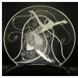 Art Deco Erte Glass Illuminaire Sculpture with Dancer Design - Signed and LE 45/99