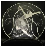 Art Deco Erte Glass Illuminaire Sculpture with Dancer Design - Signed and LE 45/99