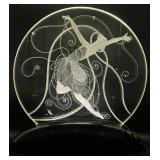 Art Deco Erte Glass Illuminaire Sculpture with Dancer Design - Signed and LE 45/99