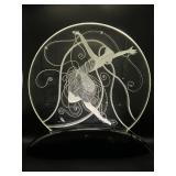 Art Deco Erte Glass Illuminaire Sculpture with Dancer Design - Signed and LE 45/99