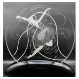 Art Deco Erte Glass Illuminaire Sculpture with Dancer Design - Signed and LE 45/99