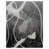 Art Deco Erte Glass Illuminaire Sculpture with Dancer Design - Signed and LE 45/99