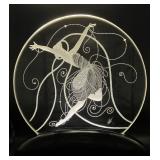 Art Deco Erte Glass Illuminaire Sculpture with Dancer Design - Signed and LE 45/99